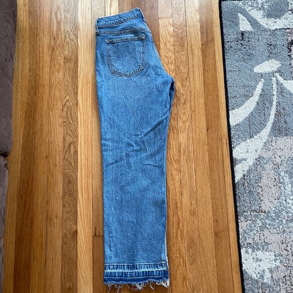 Abercrombie & Fitch Curve Love Low Rise Baggy Jeans, Womens Size 28 (6R) - Picture 2 of 6